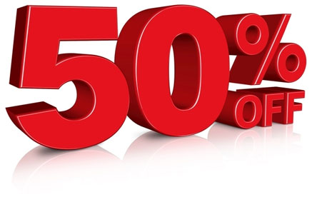 WINTER OFFER - 50% Off